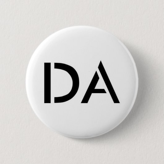 DA-Weiß-Knopf Button (Vorderseite)