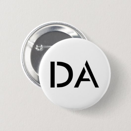 DA-Weiß-Knopf Button (Vorne & Hinten)