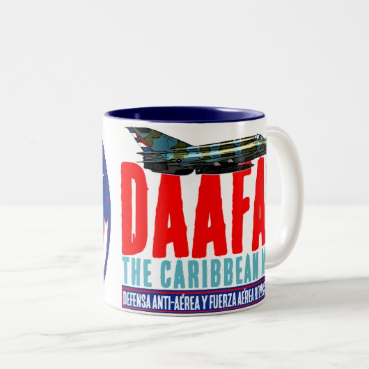 DAAFAR Karibik-Migration Zweifarbige Tasse (VorderseiteRechts)