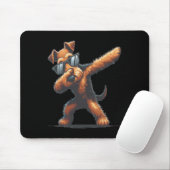 Dab Airedale Terrier Dancing Dabbing Dog Mousepad (Mit Mouse)