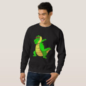 Dab Alligator Dabbing Krokodil für Kinder Sweatshirt (Vorne ganz)