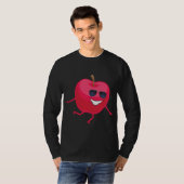 Dab Apple Dancing Dabbing Apple Frucht T-Shirt (Vorne ganz)