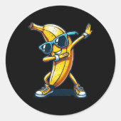 Dab Banana Dancing Dabbing Banana Obstmäuse Runder Aufkleber (Vorderseite)
