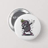 Dab BlackBerry Dancing Dabbing BlackBerry Frucht Button (Vorne & Hinten)