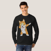 Dab Corgi Dabbing Corgi T-Shirt (Vorne ganz)