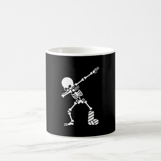 Dab-Dabbing gebrochenes Beinputz-Gussskelett Kaffeetasse (Mittel)