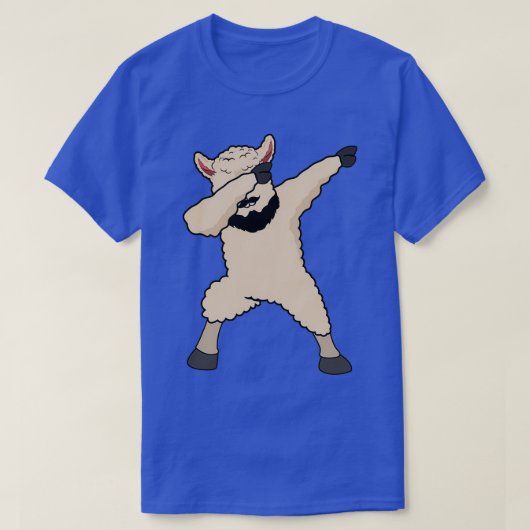 Dab Dabbing Lama Beard Llama Gift Wizard Whitebear T-Shirt (Design vorne)