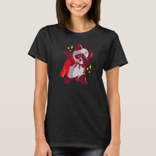 Dab Dabbing Move Panda Bär mit Cape Dance Dabbin T-Shirt