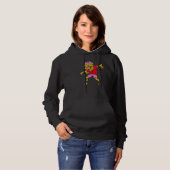 Dab Dabbing Move Zombie Brain Horror Beängstigend Hoodie (Vorne ganz)