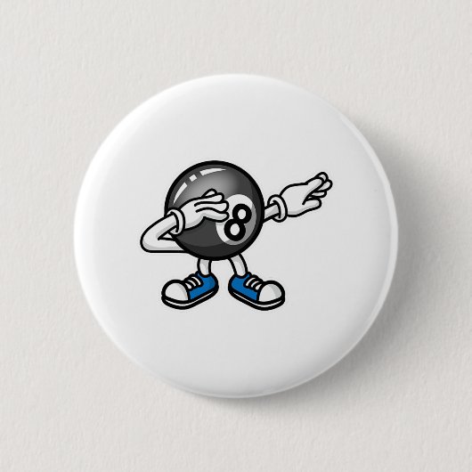 Dab Dabbing Pool Billiard Billiard Ll Pool Table Button (Vorderseite)