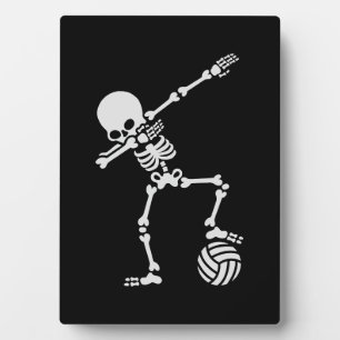 Dab-Dabbing Skelett (Beach-Volleyball) Fotoplatte