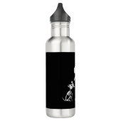 Dab-Dabbing Skelett Pet Dog Bone Edelstahlflasche (Links)