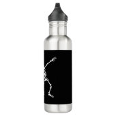 Dab-Dabbing Skelett Pet Dog Bone Edelstahlflasche (Rechts)