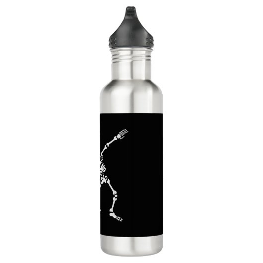 Dab-Dabbing Skelett Pet Dog Bone Edelstahlflasche (Rechts)