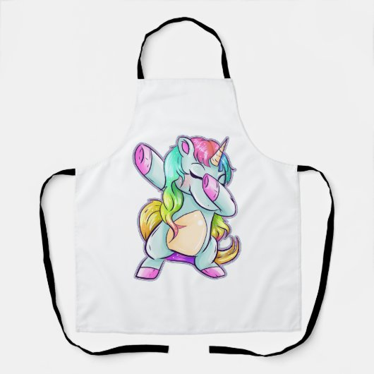 Dab Dabbing Unicorn Schürze (Vorderseite)