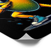 Dab Dance Mango Funny Dancing Dabbing Obst Poster (Ecke)