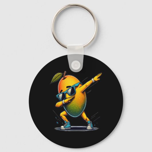 Dab Dance Mango Funny Dancing Dabbing Obst Schlüsselanhänger (Vorderseite)