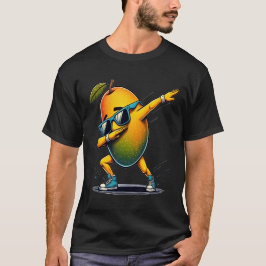 Dab Dance Mango Funny Dancing Dabbing Obst T-Shirt (Vorderseite)