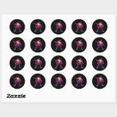 Dab Dance Pomegranate Funny Dancing Dabbing Obst Runder Aufkleber (Blatt)