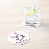 DAB der KÜNSTLER-IGEL Runder Pappuntersetzer (Vor Ort)