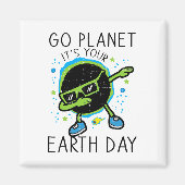 Dab Earth Solar Eclipse Go Planet Ihre Erde D Magnet (Vorne)