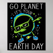 Dab Earth Solar Eclipse Go Planet Ihre Erde D Poster (Vorne)