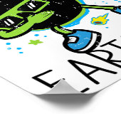 Dab Earth Solar Eclipse Go Planet Ihre Erde D Poster (Ecke)