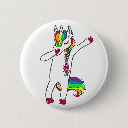 Dab Einhorn Button (Vorderseite)