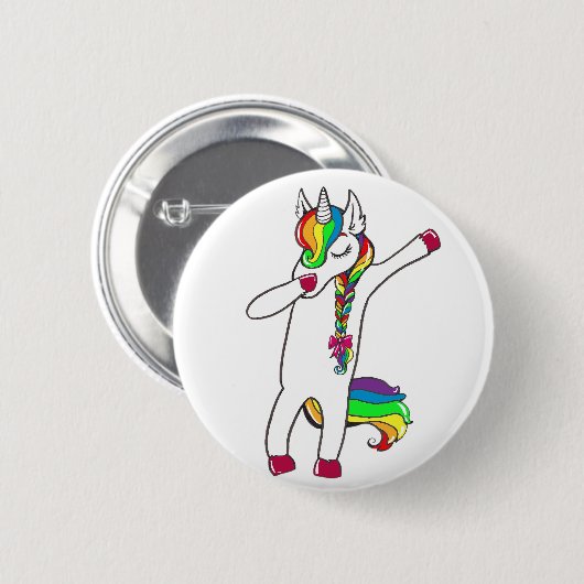 Dab Einhorn Button (Vorne & Hinten)
