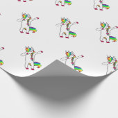 Dab Einhorn Geschenkpapier (Ecke)