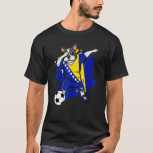 Dab French Bulldog Bosnien Herzegovina Soccer Fans T-Shirt