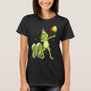 Dab Frog 10. Geburtstag Zehn 10 Jahre altes Kind T-Shirt