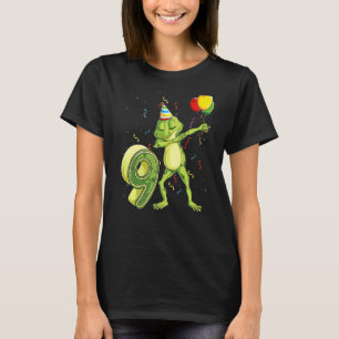 Dab Frog 9th Birthday Nine 9 Years Old Bday Kids B T-Shirt