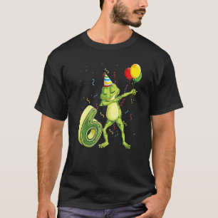 Dab Frog Sechster 6. Geburtstag Sechs 6 Jahre alte T-Shirt