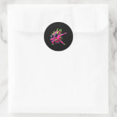 Dab Fruit Dancing Dabbing Dragon Fruit Meme Runder Aufkleber (Tasche)