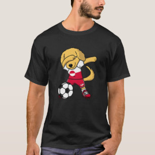Dab Golden Retriever Grönland Soccer Fans Jersey T-Shirt
