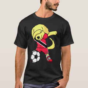 Dab Golden Retriever Trinidad und Tobago Fußball F T-Shirt