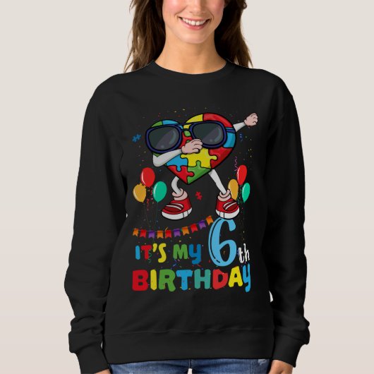 Dab Herbst Alter 6 Geborenes Geburtsalter Puzzle A Sweatshirt (Vorderseite)