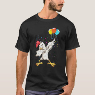 Dab Huhn Geburtstagsballons Bauernhof Tier Kinder  T-Shirt