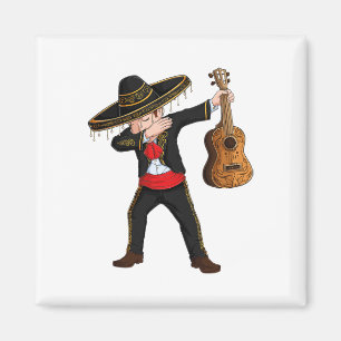 Dab Mexican Mariachi Kostüm Charro Sombrero Cinco Magnet