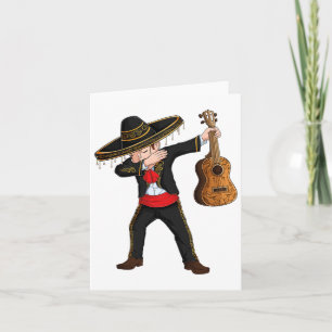 Dab mexikanisches Mariachi-Kostüm Charro Sombrero  Karte