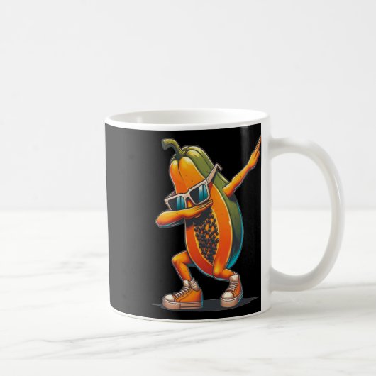 Dab Papaya Dancing Papaya Frucht mit Sungl Kaffeetasse (Rechts)