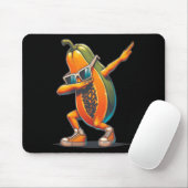 Dab Papaya Dancing Papaya Frucht mit Sungl Mousepad (Mit Mouse)