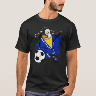 Dab Penguin Bosnien Herzegovina Fußballfans Jersey T-Shirt