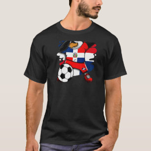 Dab Penguin Dominikanische Republik Fußballfans Je T-Shirt