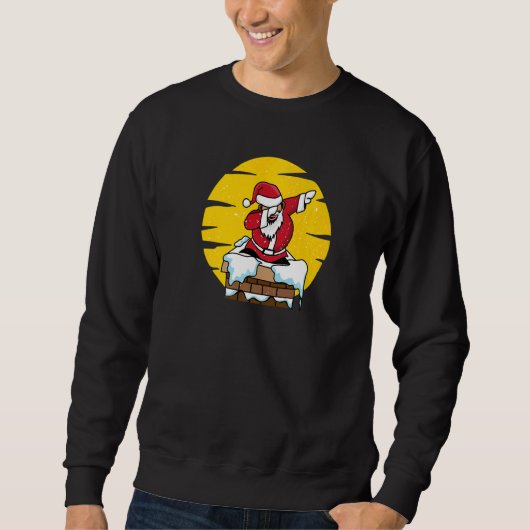 Dab Santa Claus Christmas Eve Xmas Party Sweatshirt (Vorderseite)