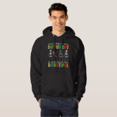Dab Skeleton Autism Awareness Puzzle Piece Autism Hoodie (Vorne ganz)