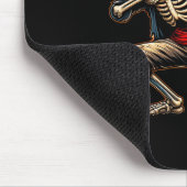 Dab Skeleton Dabbing Skelett Pirate Baseball Mousepad (Ecke)
