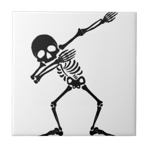 Dab Skelett dabbing Skelett - Totenkopf Männer Shi Fliese