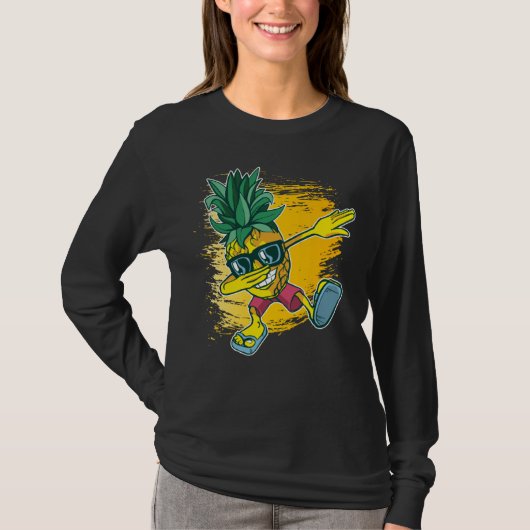 Dab-Tanz Dabbing Ananas T-Shirt (Vorderseite)